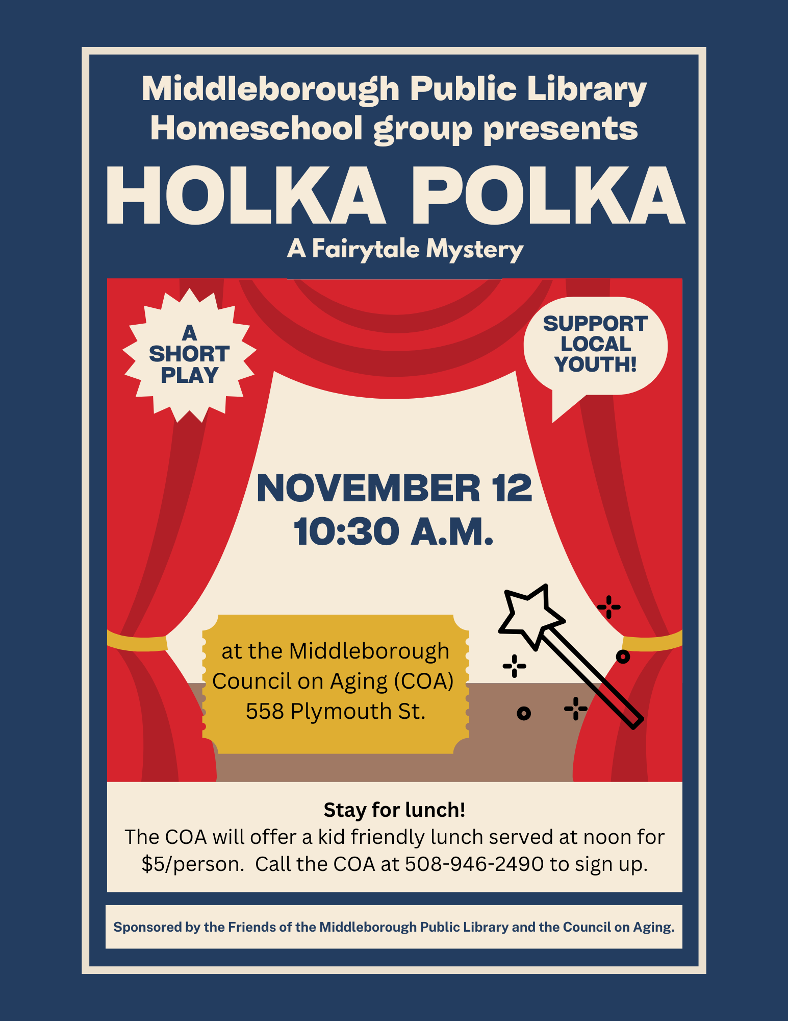 Flyer for Holka Polka Play 