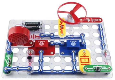 Picture of snap circuit board.