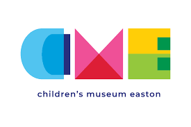 Children's Museum of Easton logo with blue letter C, red letter M and green and yellow letter E.