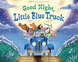 Cover for Good Night, Little Blue Truck with Blue truck full of farm animals.